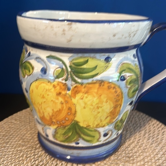 JAY WILLFRED OF ANDREA BY SADEK Hand painted Italian Decorative Pitcher - Picture 2 of 7